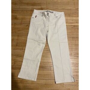 Mudd Junior Women 5 Cropped Pants Capri White No Back Pockets
